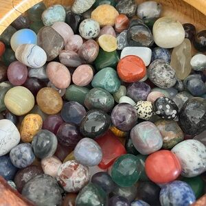 Crystal Mixed Tumble Stone Assorted Bulk Polished 1/2 Pound Natural Rock Mystery